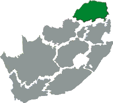 Map of South Africa - highlighting the Limpopo Province