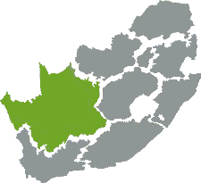 Map of South Africa - highlighting the Northern Cape Province