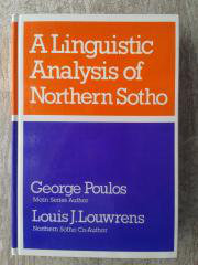 The book: A Linguistic Analysis of Northern Sotho